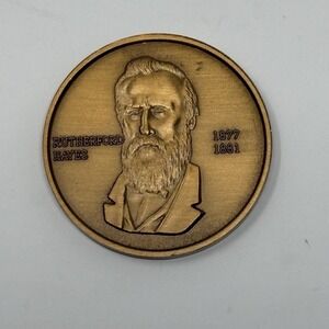 Rutherford Hayes 19th President Of The United States Coin Medal Bronze